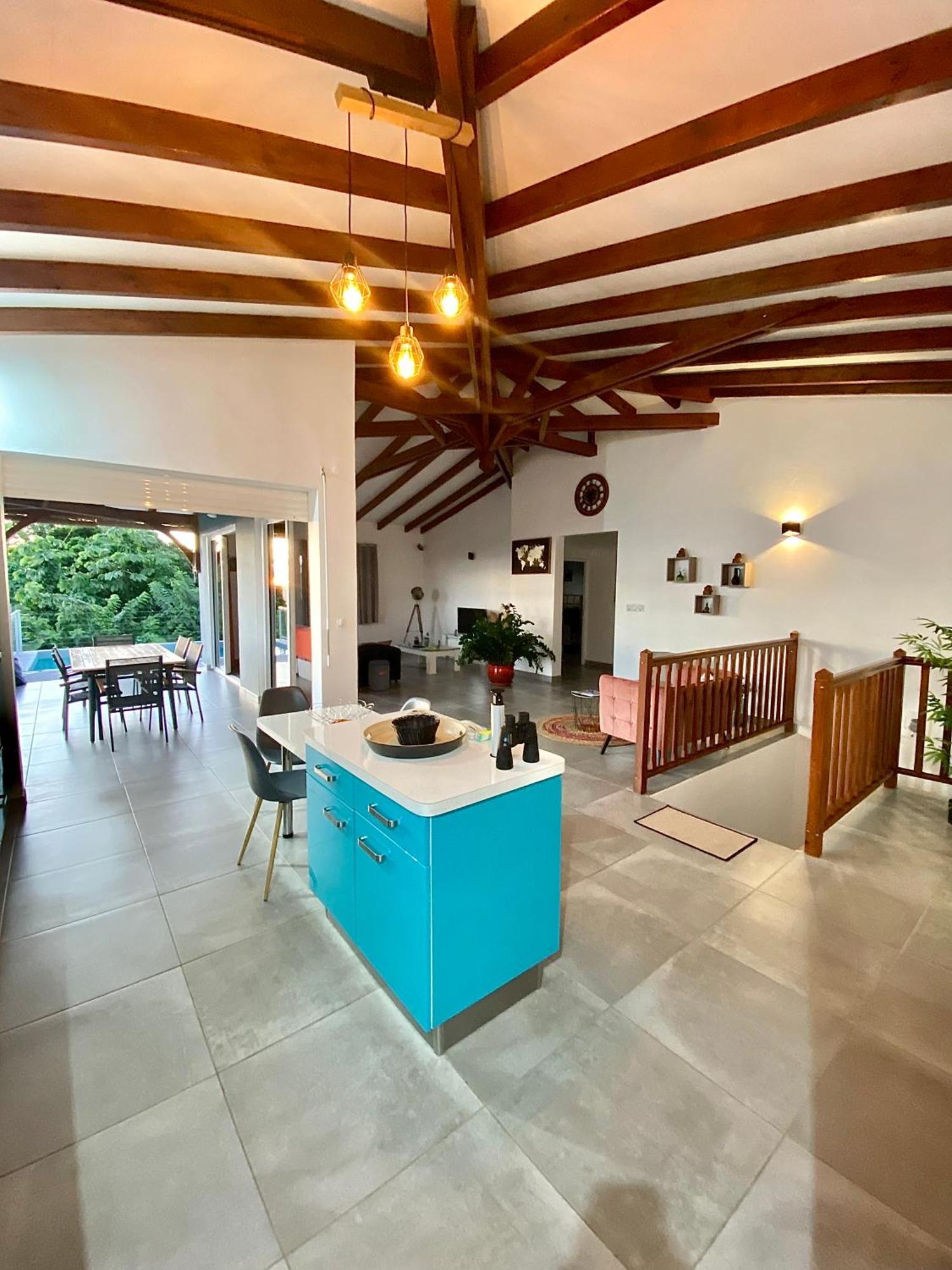 Les Villas Pameyaque 2 F2 Avec 1 Piscine Et 1 F3 Avec 1 Piscine, Superbe Vue Sur La Mer Riviere-Salee Luaran gambar
